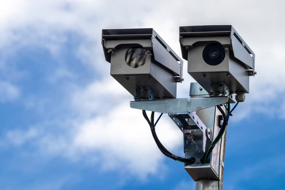 Speed control radar camera at Highway